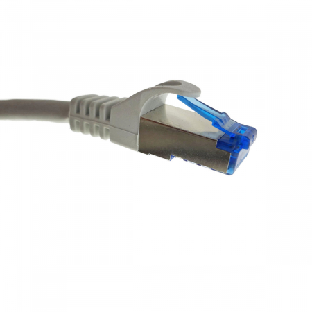 Cablu ecranat S / FTP, Lanberg 42726, cat 6A, mufat 2xRJ45, lungime 15 m, AWG 26, 500 MHz, LSZH, de legatura retea, ethernet, gri [2]