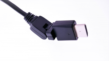 Cabluri transfer video - Cablu HDMI T-T 5m angular 360 grade x2