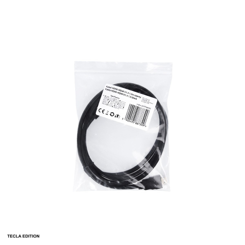 Cablu HDMI v1.4 tata-tata, lungime 1.5 m, rezolutie 4K la 3840 x 2160 @ 30Hz, cu invelis exterior din PVC, Negru [3]