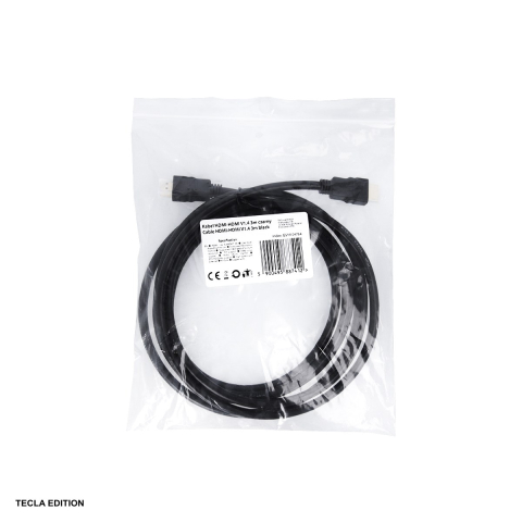 Cablu HDMI v1.4 tata-tata, lungime 3 m, rezolutie 4K la 3840 x 2160 @ 30Hz, cu invelis exterior din PVC, Negru [3]