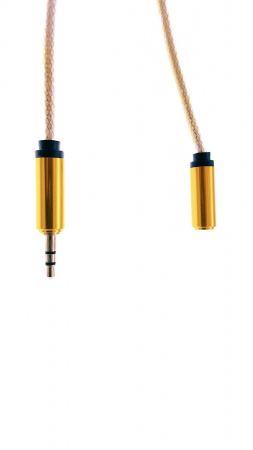 Cablu Jack-Jack, T-M 100 cm, textil tip siret yellow - CJTMSY [2]