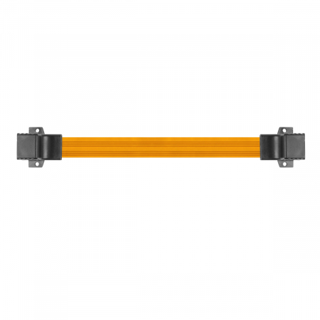 Cablu panglica Ethernet cat 5e, plat si ultrasubtire 0.2 mm, Lanberg 42711, de extensie pe sub ferestre, 2 x RJ45 mama, 17 cm, flexibil [2]