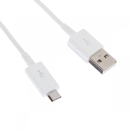 Cabluri microUSB - Cablu pentru date si incarcare, Samsung ECB-DU4EWE, USB tip A tata la microUSB tata, lungime 1.5 m, alb
