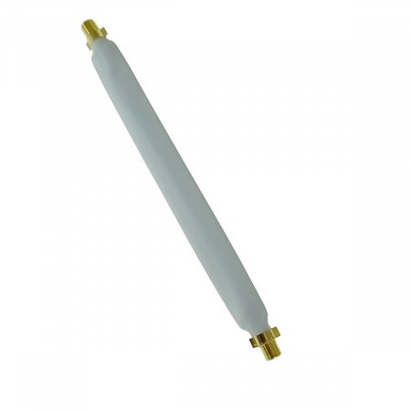 Cablu plat coaxial cu mufa mama-mama, TFF-20, pentru trecere fereastra/usa fara gaurire, 20 cm, alb [2]