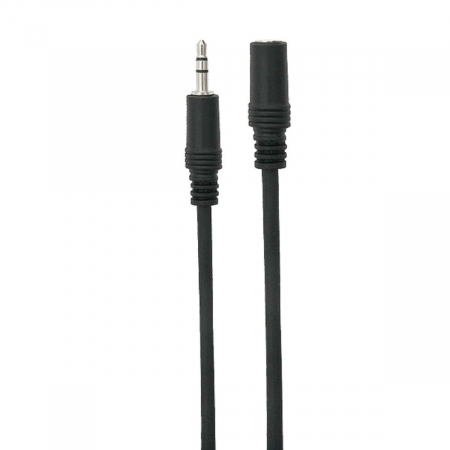 Cablu prelungitor audio, 5m, spiralat, jack 3,5mm tata-mama, Xtreme 01404, negru [2]