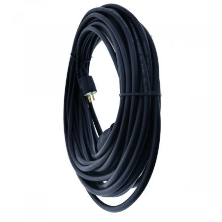 Cablu prelungitor, lungime 30m, pentru alimentare electrica, cu stecher si cupla cauciucate, material bachelita, negru [2]