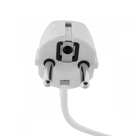 Cablu prelungitor, lungime 3m, IP44, cu stecher si cupla cu impamantare, 16A/250V, alb [3]