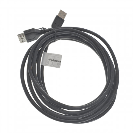 Cablu de date Lanberg, USB 2.0, 3m, Negru [2]