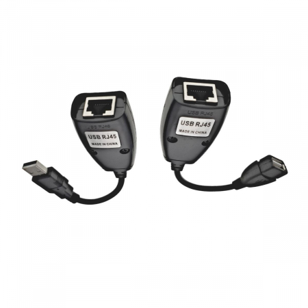 Adaptoare USB 2.0 - Cablu prelungitor USB -RJXT tata - mama, extensie cablu USB cu RJ45 Cat5 si Cat6