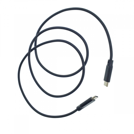 Cabluri USB 3.0 - Cablu premium USB 3.1 tip C tata la USB 3.1 tip C tata, 100 cm, Revolution 087, PD, 5A , 100W, carcasa aluminiu, negru