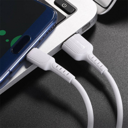 Cablu Date Micro Usb Borofone BX16 Easy 2A 1m, alb [3]