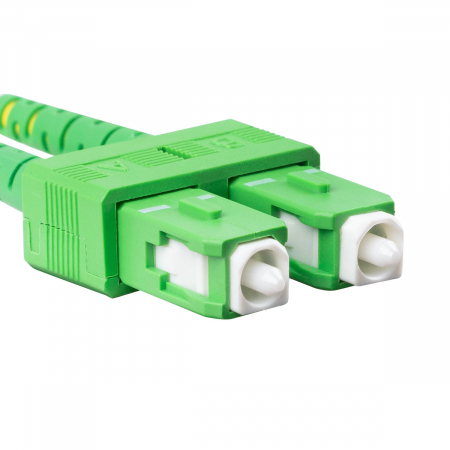 Cablu retea fibra optica cu lungime 1 m si conectori SC/APC-SC/APC, Lanberg Z43092, SM, DUPLEX 3.0MM G657A1 LSZH, galben [3]