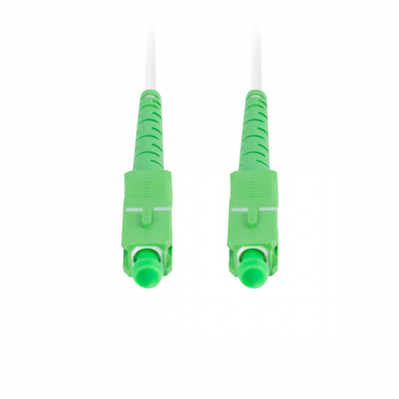 Cablu retea fibra optica cu lungime 15 m si conectori SC/APC-SC/APC, Lanberg Z43085, SM, SIMPLEX 3.0MM G657A2 LSZH, alb [4]