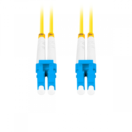Cablu retea fibra optica cu lungime 3 m si conectori LC/UPC-LC/UPC, Lanberg Z32294, SM, DUPLEX 3.0MM G657A1 LSZH, galben [4]