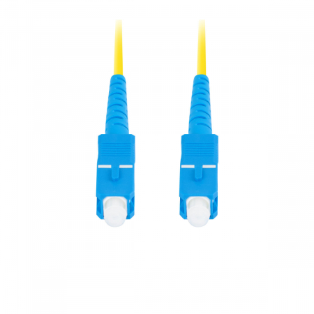 Cablu retea fibra optica cu lungime 5 m si conectori SC/UPC-SC/UPC, Lanberg Z43301, SM, SIMPLEX 3.0MM G657A1 LSZH, galben [4]