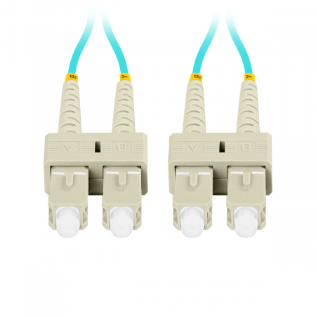 Cablu retea fibra optica cu lungime 5 m si conectori SC/UPC-SC/UPC, Lanberg Z43329, MM, DUPLEX 3.0MM OM3 50/125 LSZH, albastru [4]