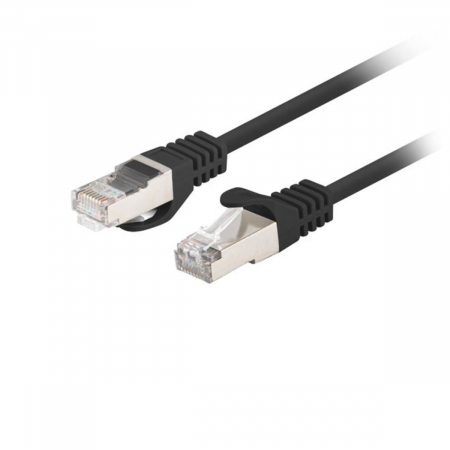 Cablu FTP tip patch - Cablu de retea, patchcord CAT6 FTP Lanberg, 2 X RJ45, lungime 3m, AWG26, 10Gb/s-250MHz, ethernet, negru