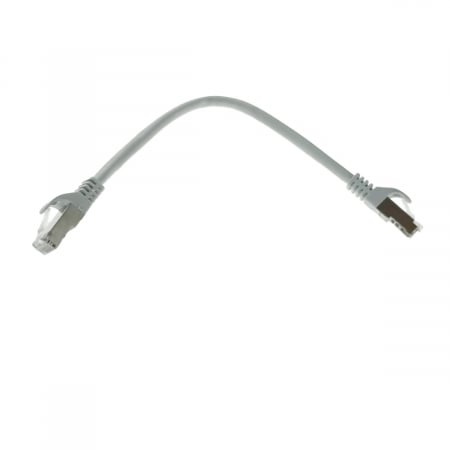 Cablu retea-patchcord CAT6 FTP, Lanberg 43612, 2 X RJ45, lungime 25cm, AWG26, 10Gb/s-250MHz, de legatura retea, ethernet, gri [0]