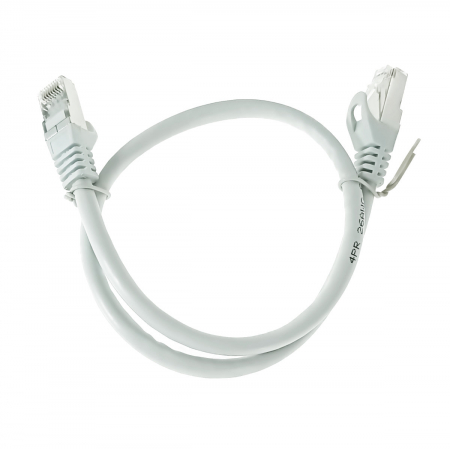 Cablu retea-patchcord CAT6 FTP, Lanberg 43613, 2 X RJ45, lungime 50cm, AWG26, 10Gb/s-250MHz, de legatura retea, ethernet, gri [2]