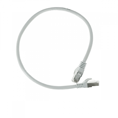 Cablu FTP tip patch - Cablu retea-patchcord CAT6 FTP, Lanberg 43613, 2 X RJ45, lungime 50cm, AWG26, 10Gb/s-250MHz, de legatura retea, ethernet, gri