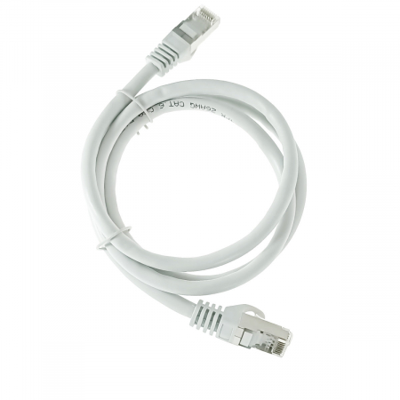 Cablu FTP tip patch - Cablu retea-patchcord CAT6 FTP, Lanberg 43614, 2 X RJ45, lungime 1m, AWG26, 10Gb/s-250MHz, de legatura retea, ethernet, gri
