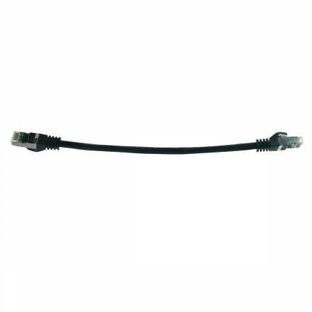 Cablu retea-patchcord CAT6 FTP, Lanberg 43618, 2 X RJ45, lungime 25cm, AWG26, 10Gb/s-250MHz, de legatura retea, ethernet, negru [2]