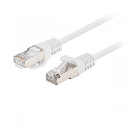 Cablu retea-patchcord CAT6 FTP, Lanberg 43627, 2 X RJ45, lungime 1.5m, AWG26, 10Gb/s-250MHz, de legatura retea, ethernet, alb [1]