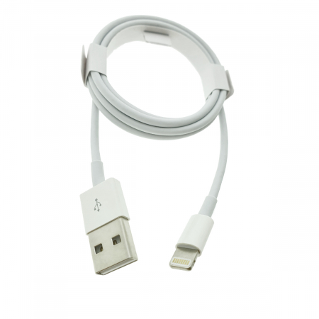 Cabluri iPhone - Cablu tip Lightning la USB, pentru iPhoneX, Apple, A1480, 1m, alb, in blister, 1856