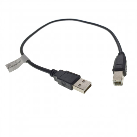 Imprimanta USB 2.0 - Cablu USB 2.0 pentru imprimanta, Lanberg 42867, lungime 50cm, USB-A tata la USB-B tata, negru