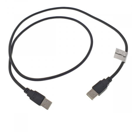 Cablu USB 2.0 tata la USB2.0 tata, Lanberg 42772, lungime 100 cm, negru [1]