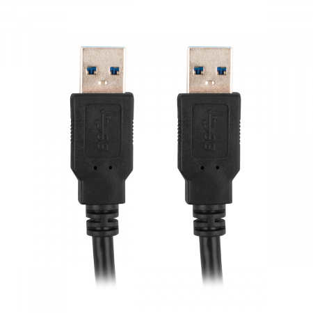 Cablu USB 3.0 tata la USB 3.0 tata, Lanberg 42776, lungime 180 cm, negru [5]