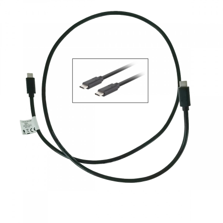 Cablu USB-C 3.1 gen.2 tata-tata, Lanberg 43692, Quick Charge 4.0, Power Delivery 3.0, 10GB/S, PD 100W, 100cm, negru [2]