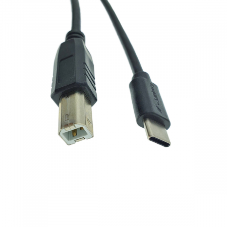 Cablu USB tip C imprimanta USB 2.0, 1.8 m, Lanberg 42977, USB B la USB-C, negru [4]