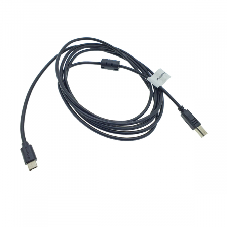 Cablu USB tip C imprimanta USB 2.0, 3 m, Lanberg 42980, USB B la USB-C, cu miez de ferita, negru [4]