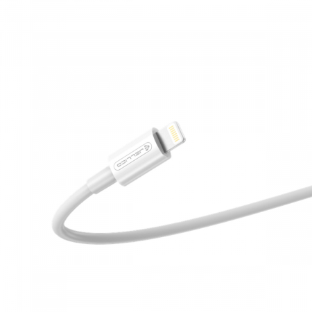 Cablu USB Tip C tata la conector tip lightning, JELLICO B1, PD 30W, lungime 100 cm, Alb [1]