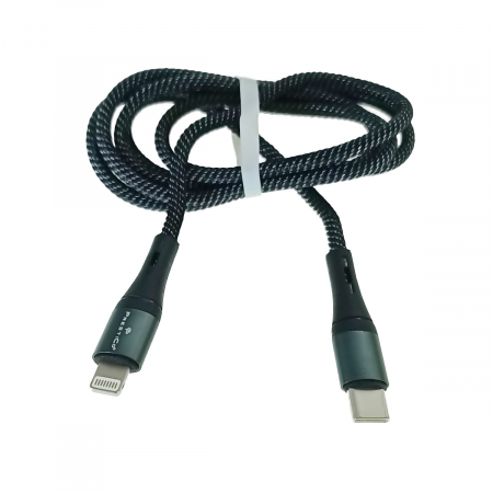 Cabluri iPhone - Cablu USB Tip C tata la conector tip lightning, PrestiCo T10, PD 30W, lungime 100 cm, negru