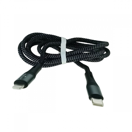 Cablu USB Tip C tata la conector tip lightning, PrestiCo T10, PD 30W, lungime 100 cm, negru [5]