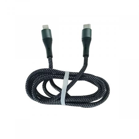 Cablu USB Tip C tata la conector tip lightning, PrestiCo T10, PD 30W, lungime 100 cm, negru [2]