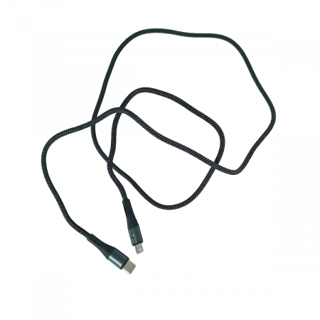 Cablu USB Tip C tata la conector tip lightning, PrestiCo T10, PD 30W, lungime 100 cm, negru [1]