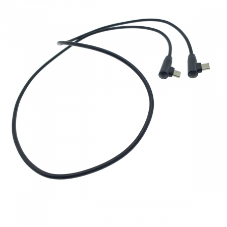 Cablu USB tip C tata la USB tip C tata, in unghi de 90 grade la ambele capete, 100 cm, Revolution 112, interfata USB 2.0, carcasa aluminiu, negru [2]