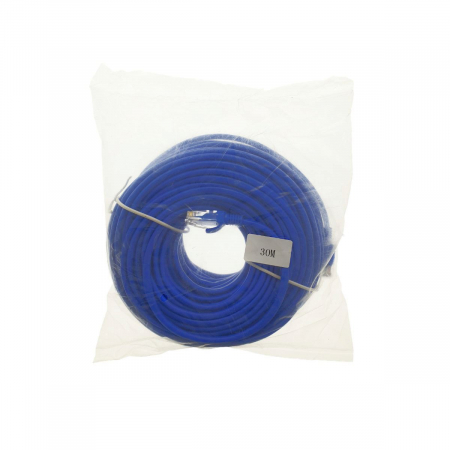 Cablu UTP cat.5, mufat 2xRJ45, lungime 30m, de legatura retea, ethernet, albastru [2]