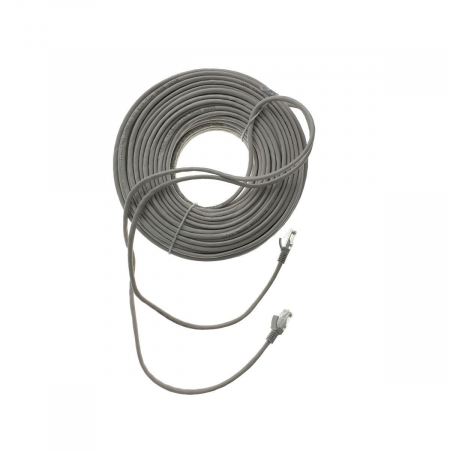 Cablu UTP tip patch - Cablu UTP cat.5, mufat 2xRJ45, lungime 50m, de legatura retea, ethernet, gri