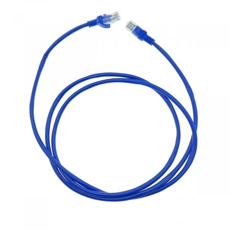 Cablu UTP cat 5e, mufat 2xRJ45, lungime 1.5 m, AWG 26, 100 MHz, de legatura retea, ethernet, albastru [3]