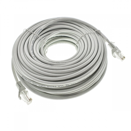 Cablu UTP, Lanberg 42781, cat.5e, mufat 2xRJ45, lungime 30m, AWG 26, 100 MHz, de legatura retea, ethernet, gri [1]