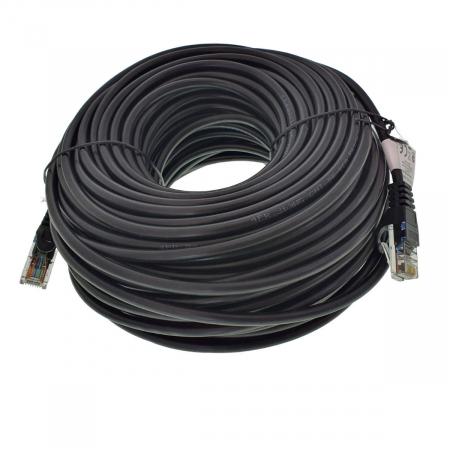 Cablu UTP, Lanberg 42785, cat 5e, mufat 2xRJ45, lungime 30m, AWG 26, 100 MHz, de legatura retea, ethernet, negru [1]