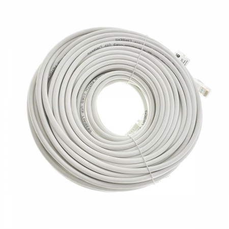 Cablu UTP tip patch - Cablu UTP, Lanberg 42787, cat.5e, mufat 2xRJ45, lungime 30m, AWG 26, 100 MHz, de legatura retea, ethernet, alb