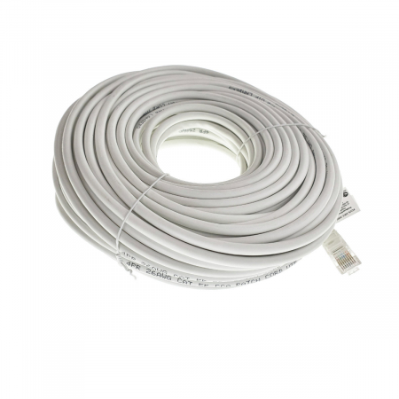 Cablu UTP, Lanberg 42787, cat.5e, mufat 2xRJ45, lungime 30m, AWG 26, 100 MHz, de legatura retea, ethernet, alb [4]