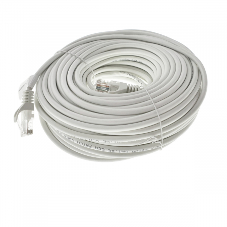 Cablu UTP, Lanberg 42787, cat.5e, mufat 2xRJ45, lungime 30m, AWG 26, 100 MHz, de legatura retea, ethernet, alb [2]