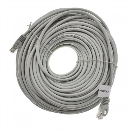 Cablu UTP, Lanberg 42805, cat.5e, mufat 2xRJ45, lungime 50m, AWG 26, 100 MHz, de legatura retea, ethernet, gri [1]