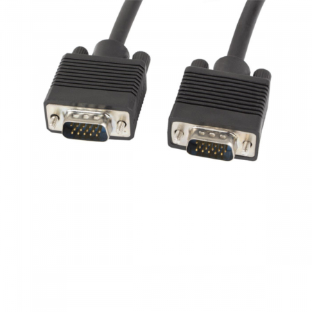 Cablu de conectare ecranat cu miez de ferita , Lanberg , VGA tata/VGA tata , 1.8 m , negru [1]